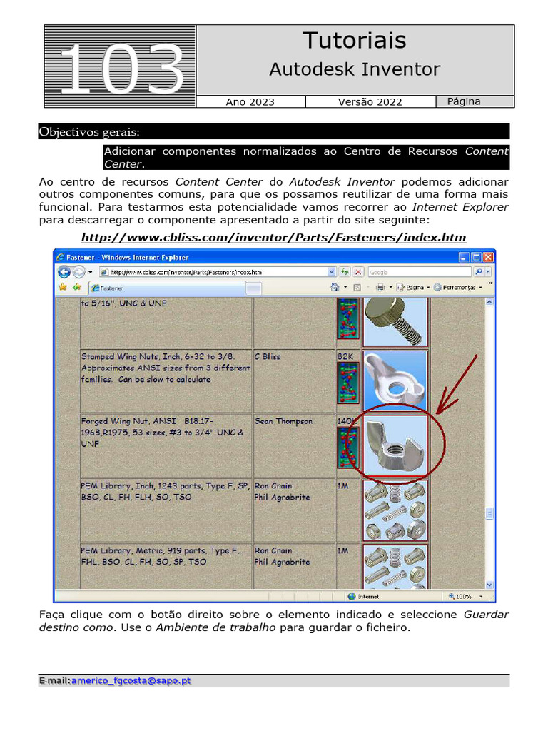 Adicionando Componentes no Autodesk Inventor | PDF | Tecnologia e ...
