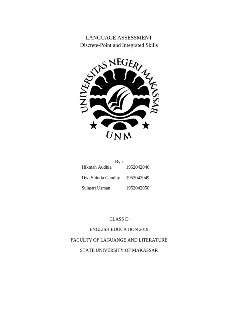 Language Assessment: Skills Overview | PDF | Vocabulary | English Language