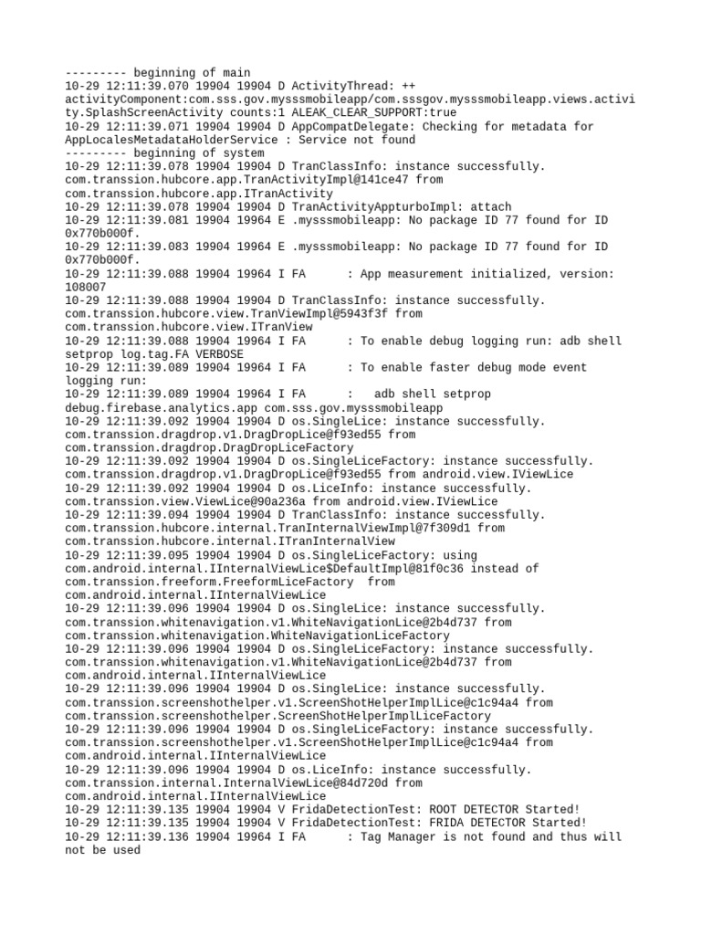SSS Mobile App Log Analysis | PDF | Computer Architecture | Information ...