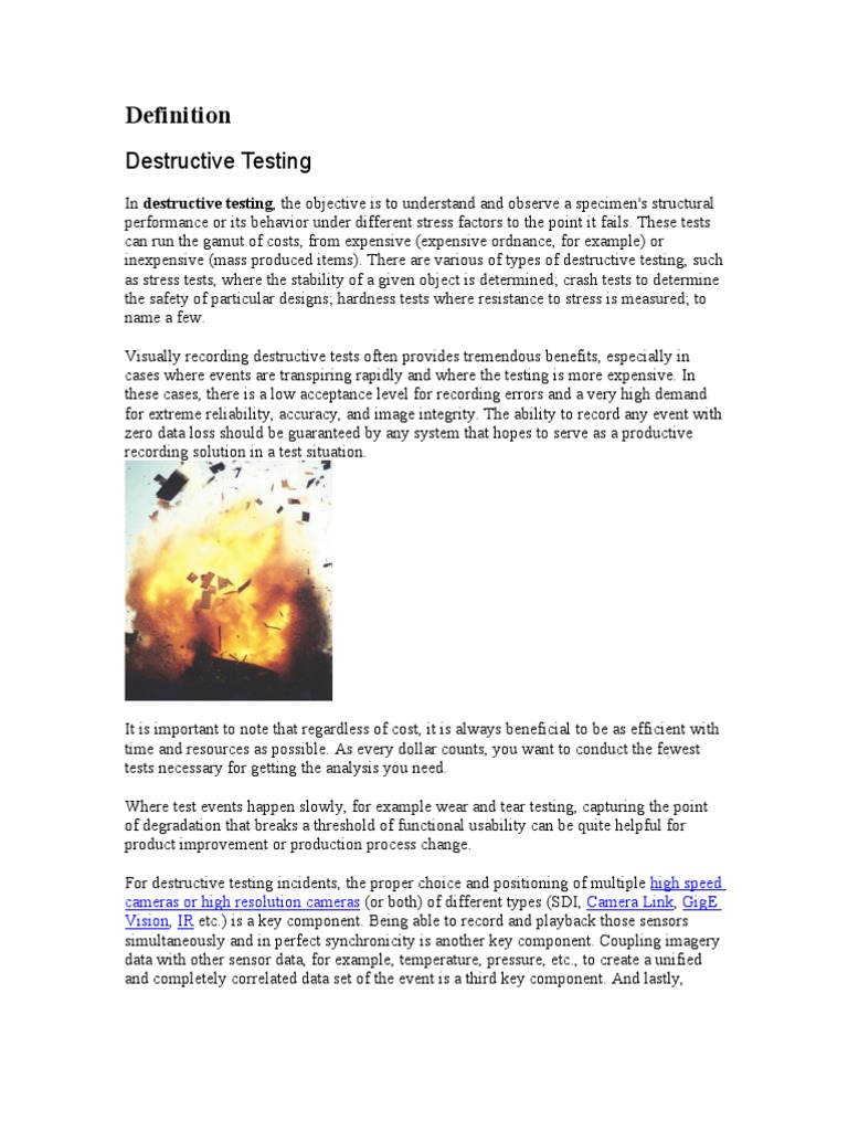 Understanding Destructive Testing Methods | PDF | Nondestructive ...