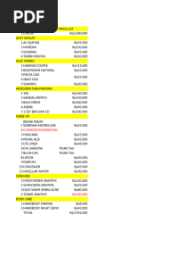 List Seserahan