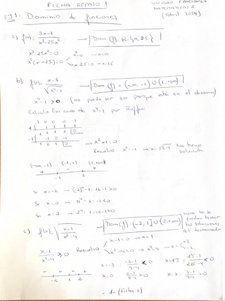 FICHA 1 Ejercicio 1 | PDF