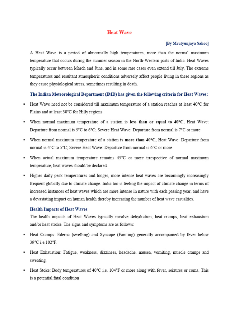 Heat Wave | PDF