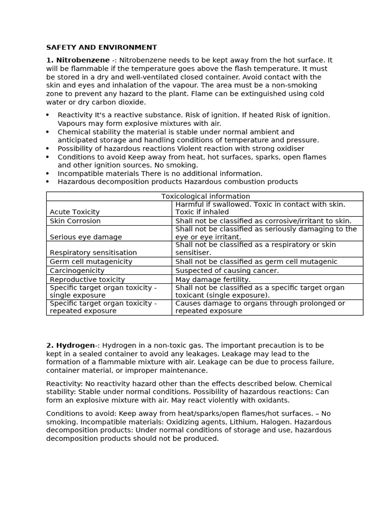 Safety Guidelines for Hazardous Chemicals | PDF | Toxicity | Combustion