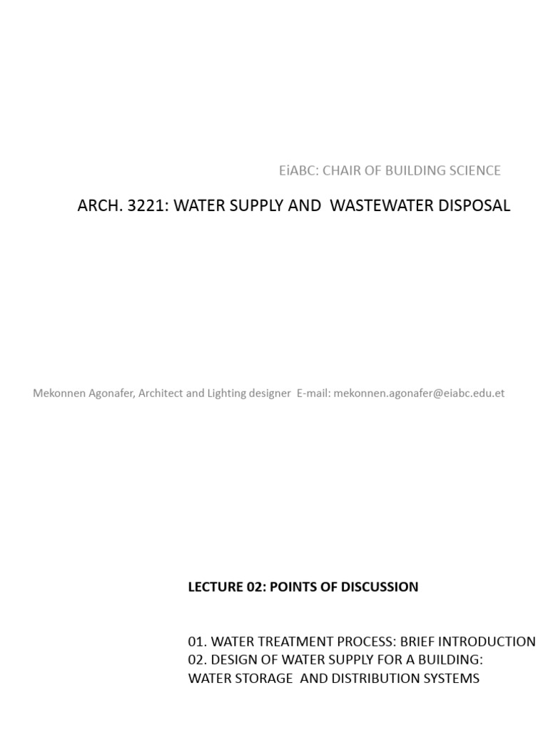 Water Supply and Wastewater Design Guide | PDF | Water Purification ...