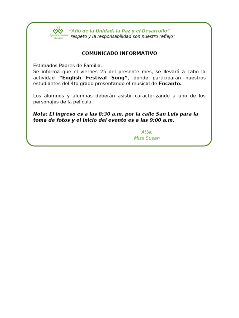 Comunicado | PDF
