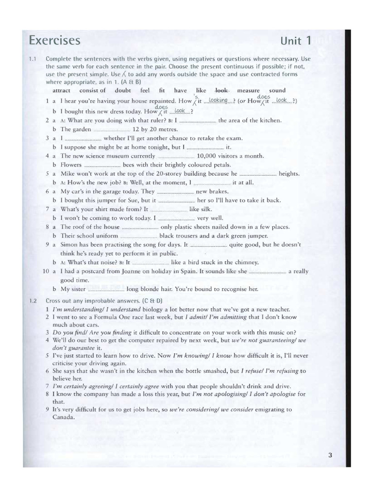 Present Simple Continuous | PDF