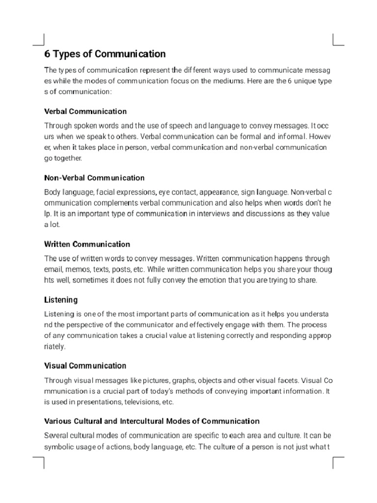 Modes of Communication PDF Phoenix | PDF