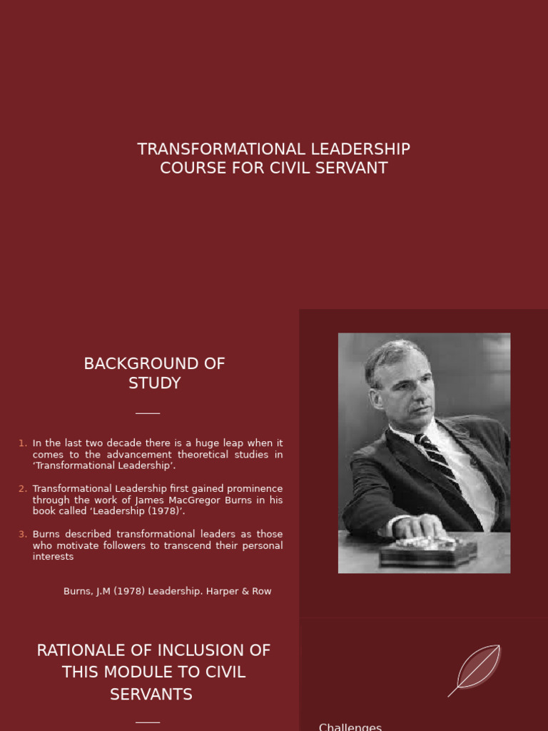 Transformational Leadership Presentation | PDF | Transformational ...