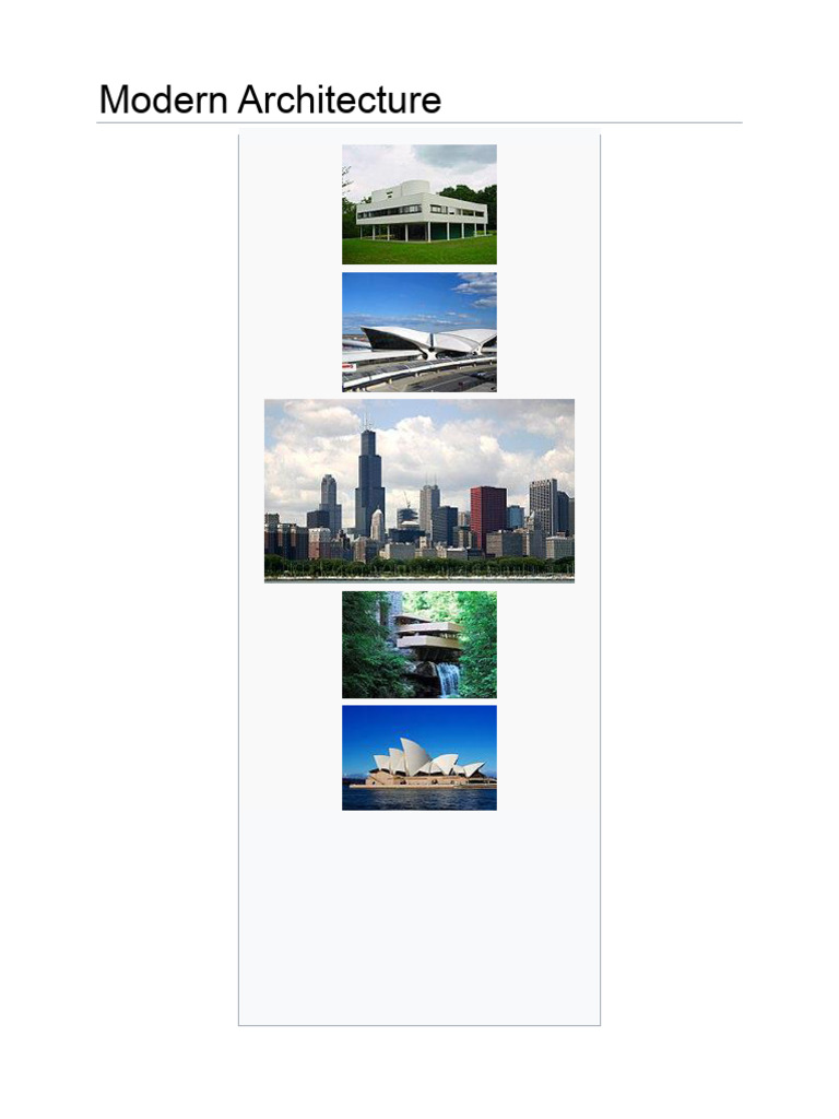 Modern Architecture: Origins & Evolution | PDF | Art Deco ...