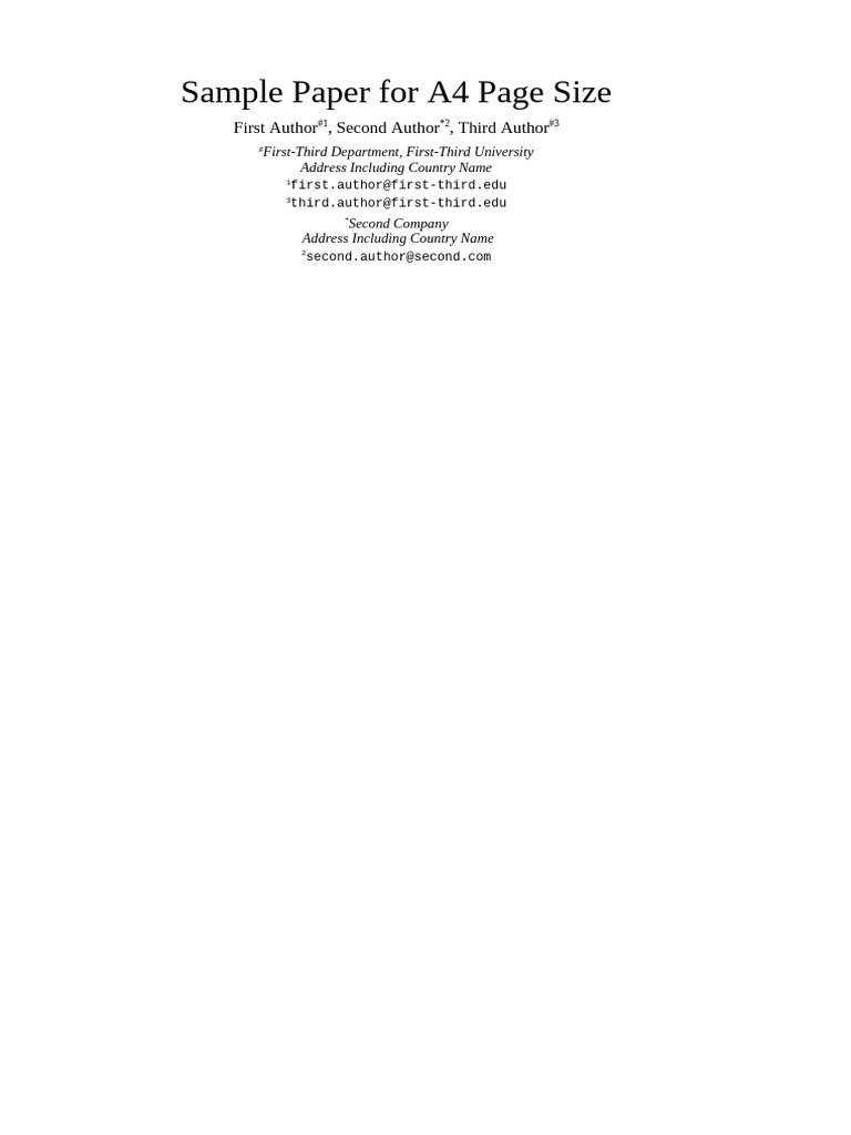 Conference A4 Format MSword | PDF | Page Layout | Paragraph