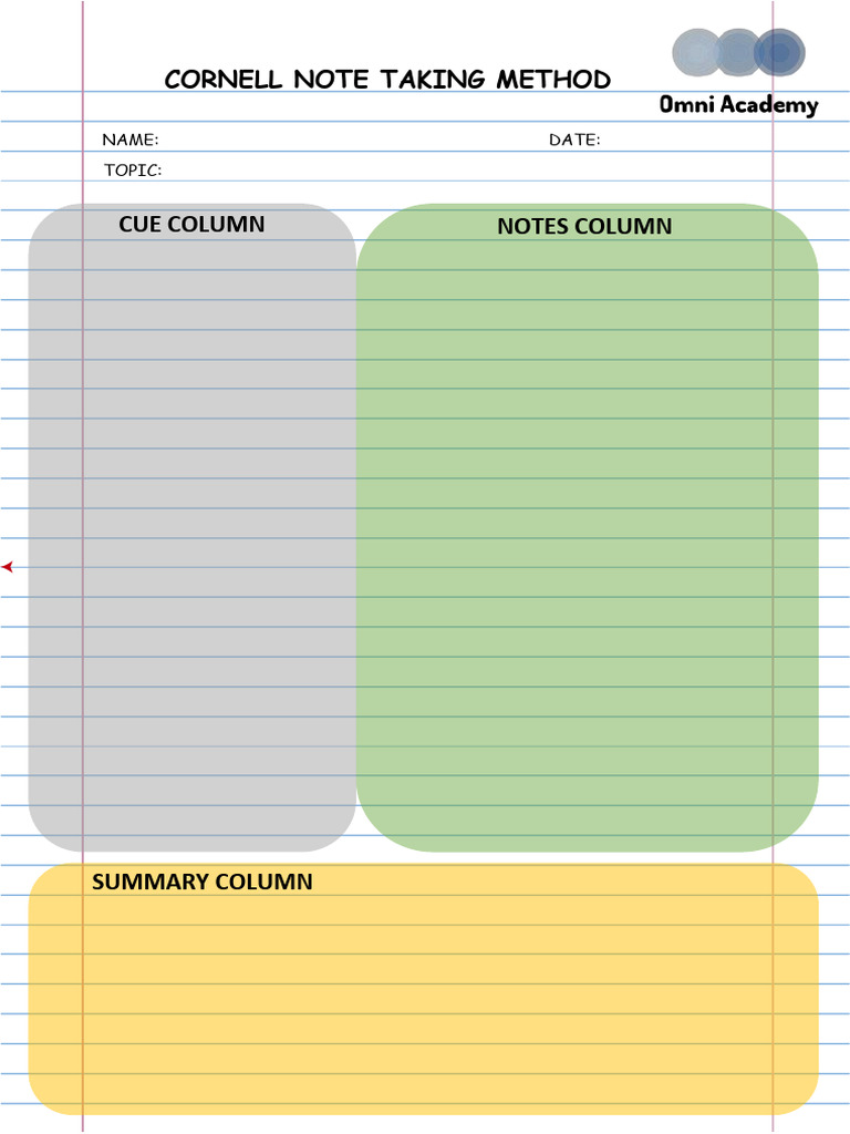 Template+ +Cornell+System | PDF | Art