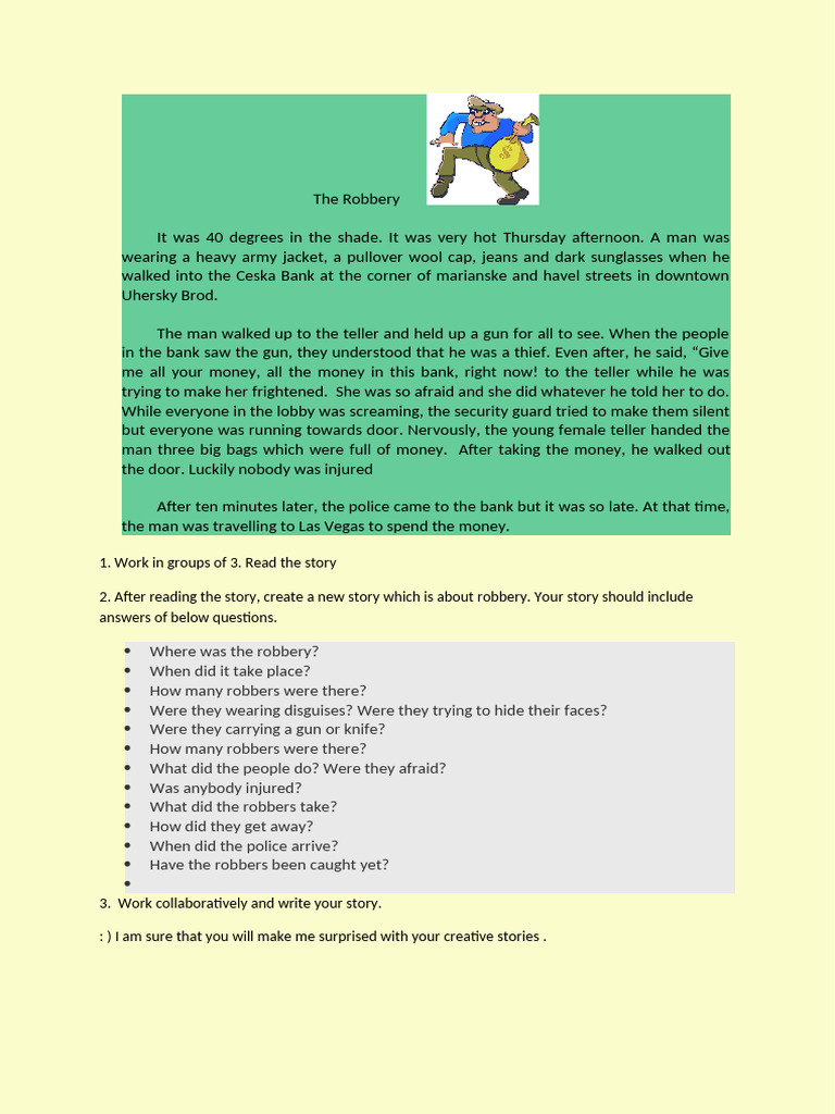 Bank Robbery in Uhersky Brod | PDF