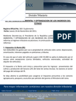 Infotax Ley de Fomento Ambiental y Optimizacion de Los Ingresos Del Estado