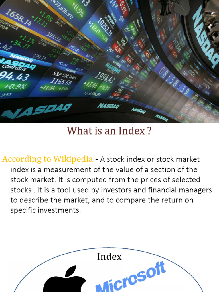 6.1 - What Is An Index | PDF | Stock Market Index | Stocks