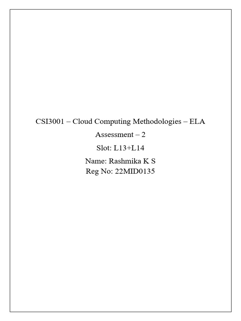 AWS Cloud Computing Assessment Guide | PDF