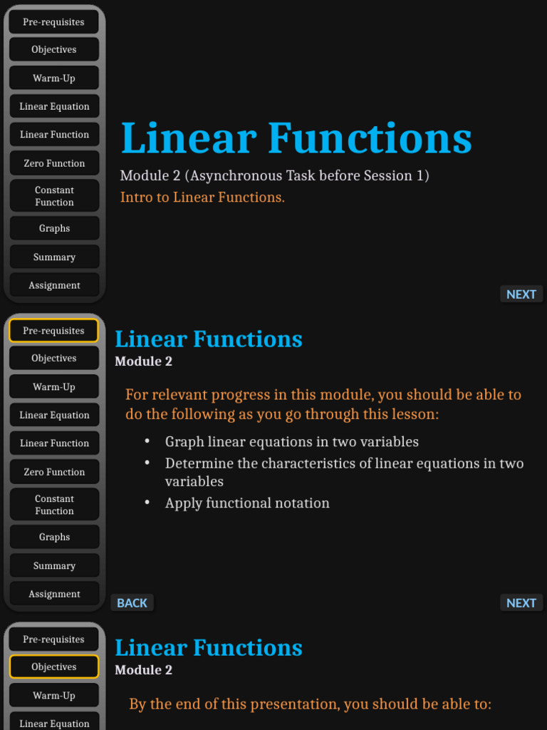 Intro To Linear Functions SY24-25 | PDF | Function (Mathematics ...