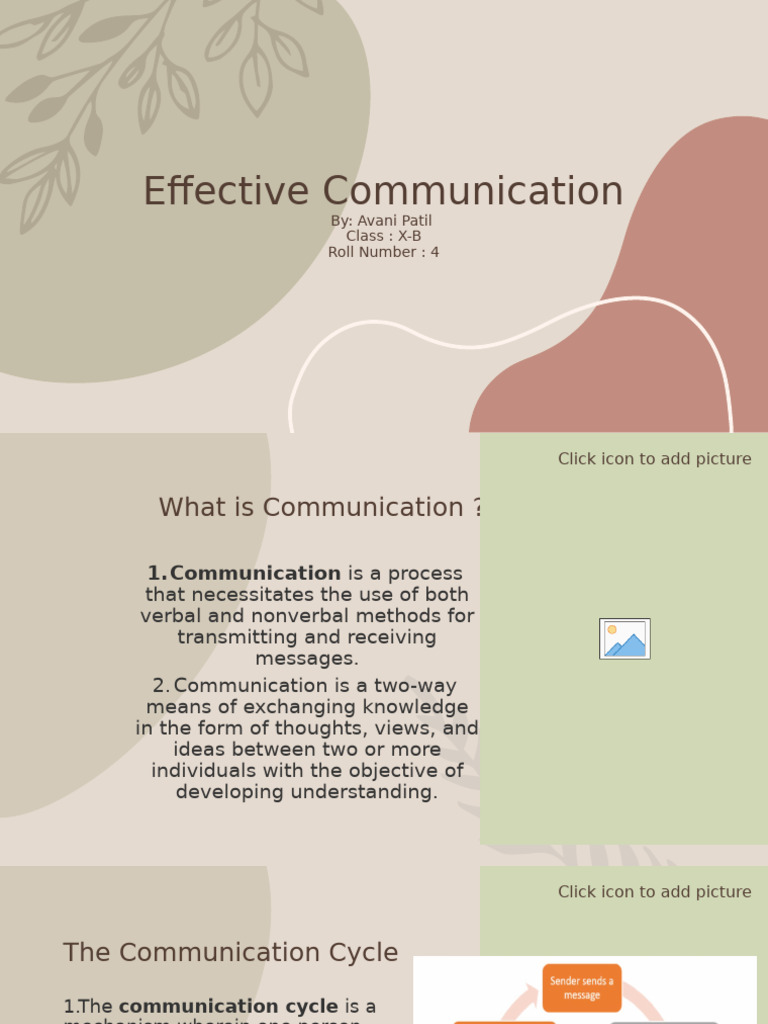 Effective Communication | PDF | Communication | Code