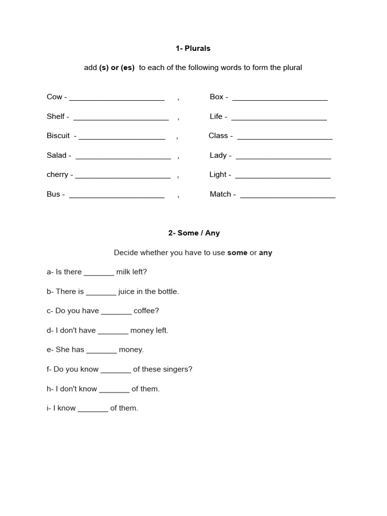Plurals some any pdf