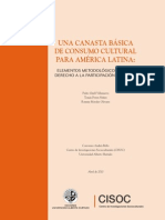 LIBRO 2011 CISOC Una Canasta Basica de Consumo Cultural para America Latina