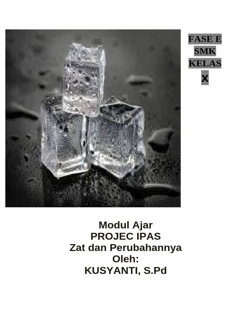 Modul Pembelajaran Zat dan Perubahannya | PDF