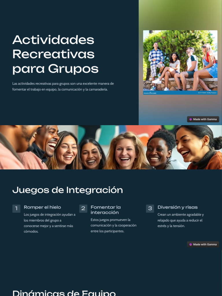 Actividades Recreativas para Grupos | PDF | Relaciones personales ...