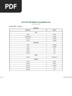 3G/3.75G USB Modem Compatibility List