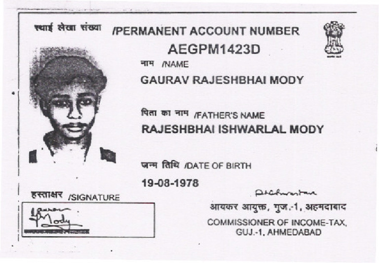 PAN Card Details | PDF