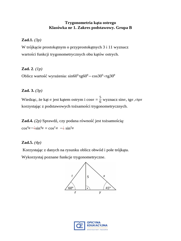 2019 1 klasowka kl1 trygonometria zp b wer1 PDF