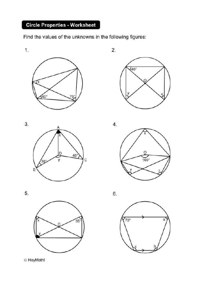Class 9 Maths Circles Worksheet Pdf