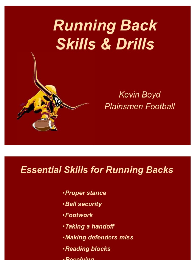 Running Back Drills and Techniques | PDF | Defender (Association ...