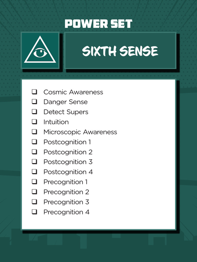 Power Set: Sixth Sense | PDF | Psychology | Psychological Concepts