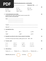 Mat 3 - Písomky | PDF