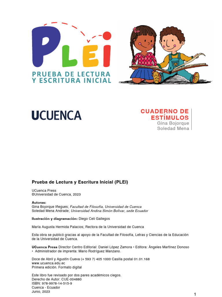 Cuaderno de Estímulos PLEI 2023 | PDF