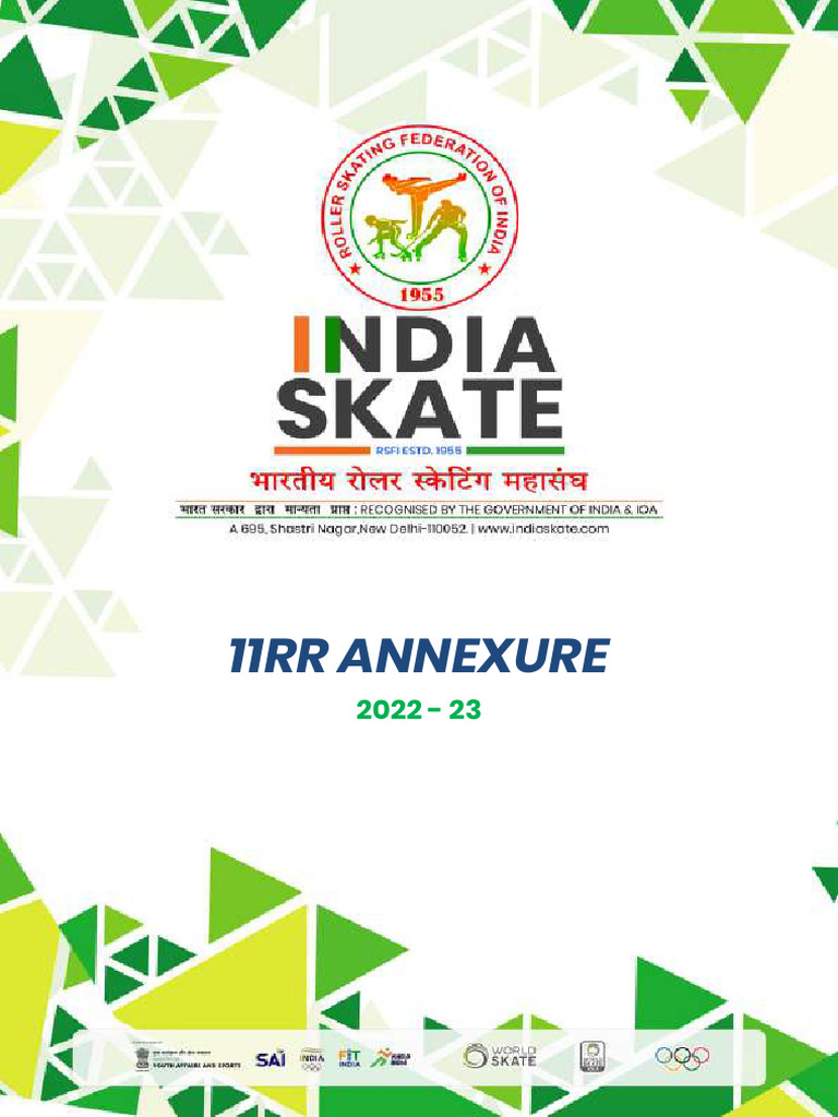 RSFI Speed Skating Rulebook 2022-23 | PDF | Figure Skating | Ice Sports