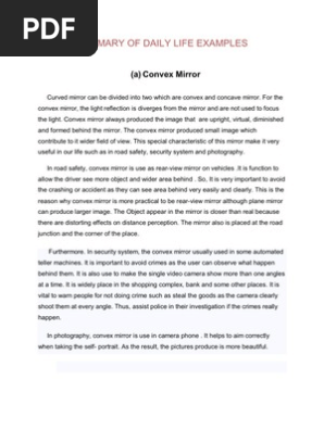 Uses Of Plane Mirrors In Daily Life