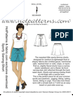 Hot Patterns Sarong - Shorts - Pattern