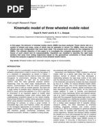 Download Kinematic model of three wheeled mobile robot by medialinked SN78750780 doc pdf