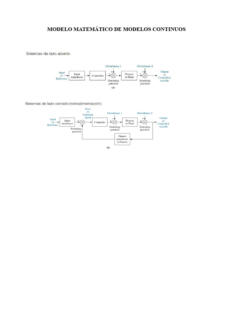 MODELO MATEMÁTICO DE MODELOS CONTINUOS | PDF