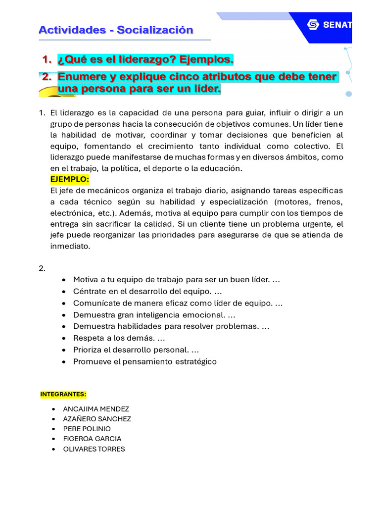 Claves para un Liderazgo Efectivo | PDF