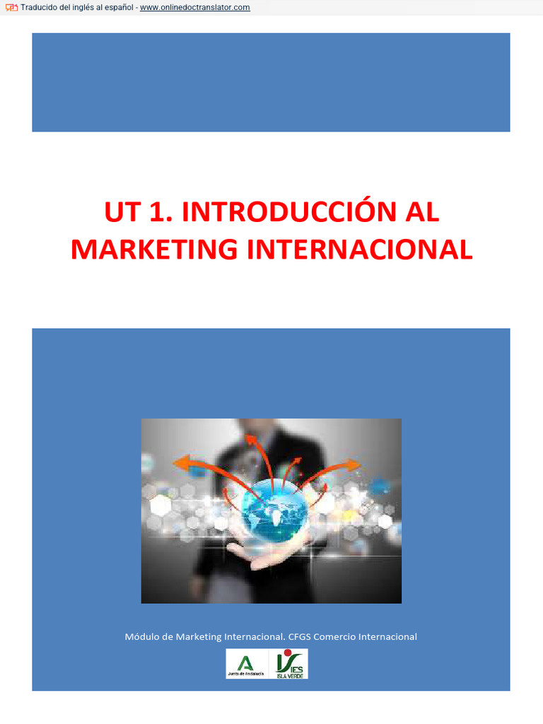 Ut 1 Introducción Al Marketing Internacional | PDF | Marketing ...