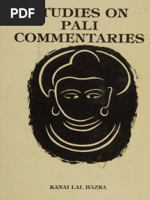 Studies On Pali Commentaries