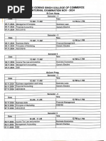 BCOM Semester Exam Schedule 2026 | PDF | Business | Economies
