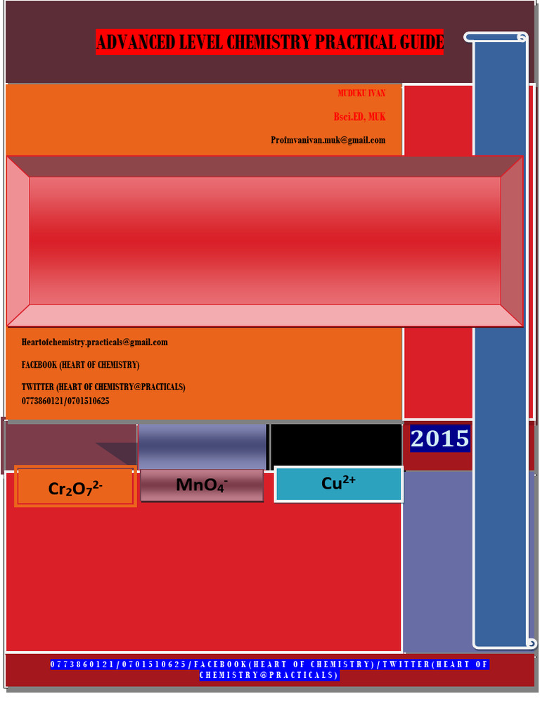Ivans Book On Advanced Chemistry Practic | PDF | Titration | Chemistry