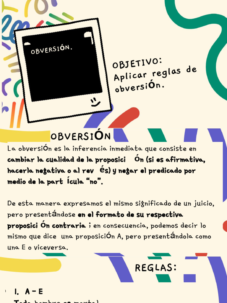 Reglas de Obversión en Proposiciones | PDF