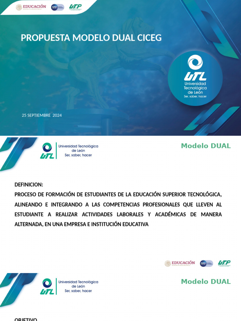 Modelo DUAL - Propuesta CICEG Sep 24 B | PDF | Educación más alta ...