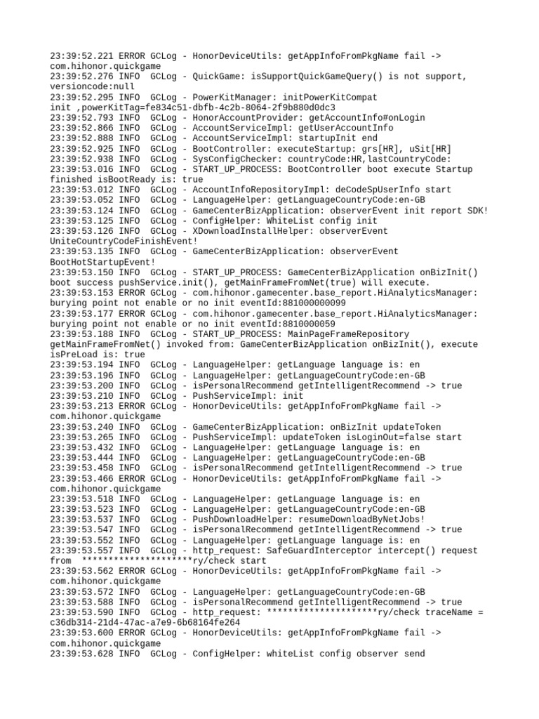 Honor Device Log Analysis Report | PDF | Computer Networking | World ...