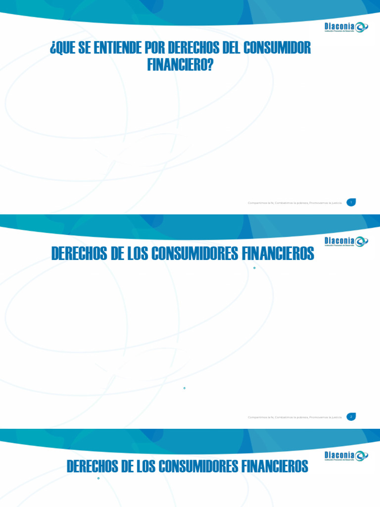 Derechos y Obligaciones de Los Consumidores Financieros | PDF ...