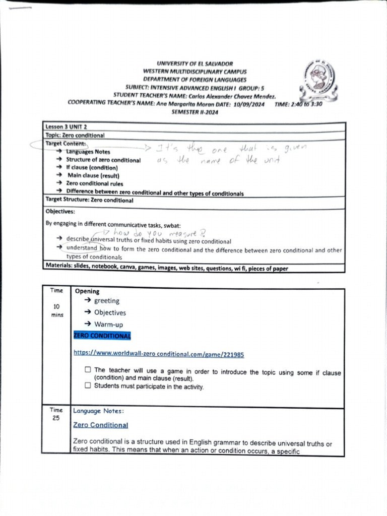 Lesson Plan 09 Oct 24 06 12 56 | PDF | Human Communication | Syntax