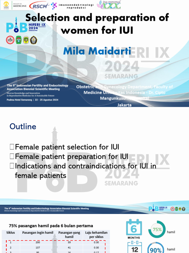 IUI Patient Selection and Preparation Guide | PDF | Infertility ...